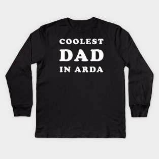 Coolest Dad in Arda Kids Long Sleeve T-Shirt